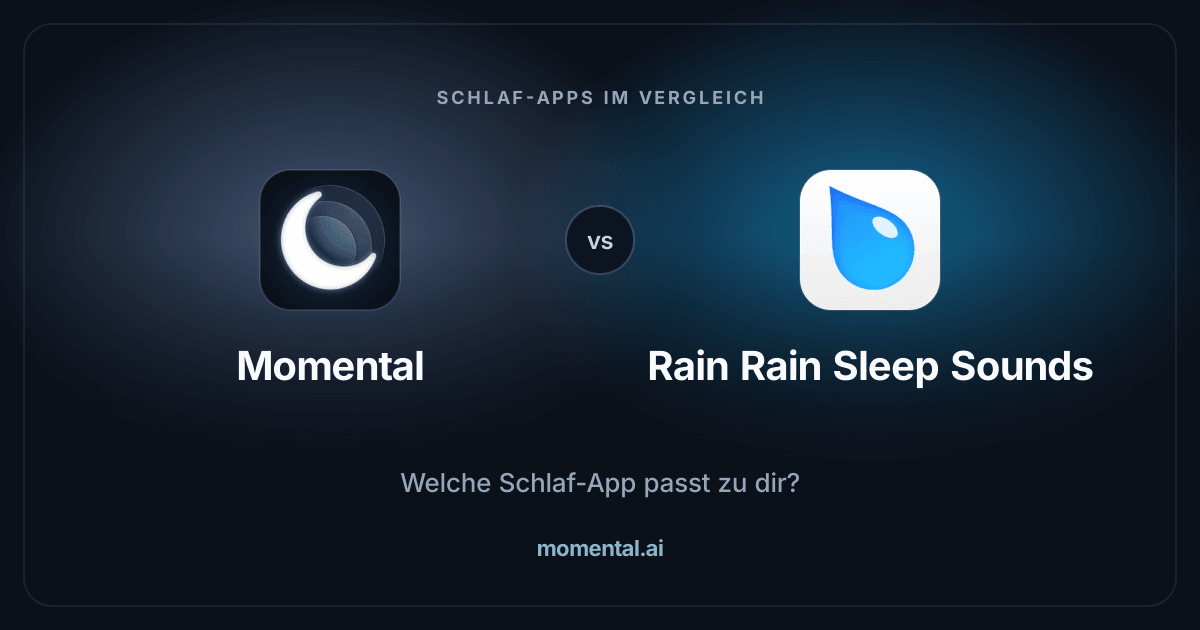 Momental vs Rain Rain: Welche App für Schlafklänge passt?