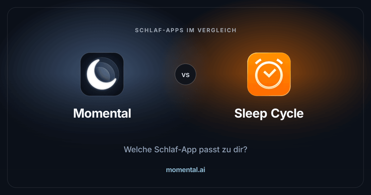 Momental vs Sleep Cycle: Schlafklänge oder Schlafanalyse?