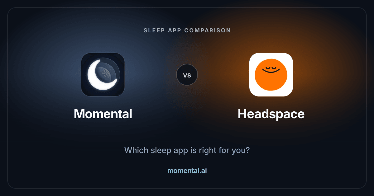 Momental vs Headspace: Sleep Sounds or Sleepcasts?