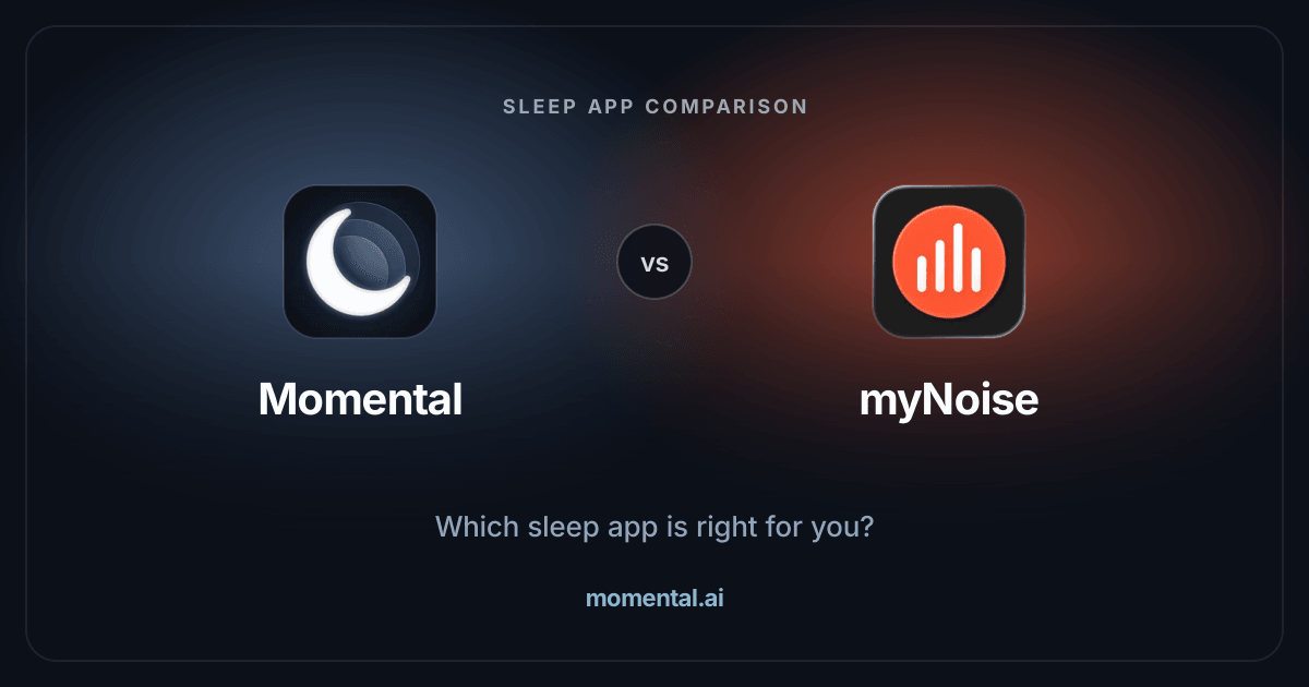 Momental vs myNoise: Sleep Mixes or Detailed Tuning?