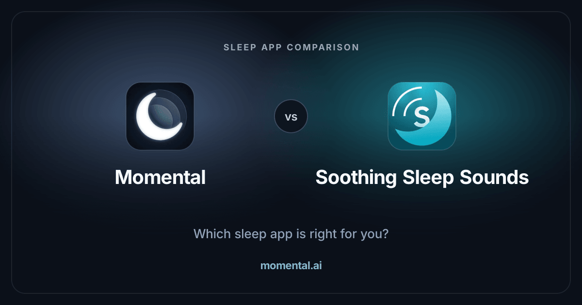 Momental vs Soothing Sleep Sounds: Library & Routine