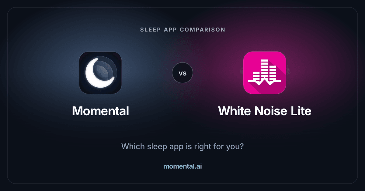 Momental vs White Noise Lite: Bedtime App or Sound Machine?